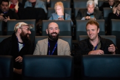 17-mars-Les-realisateurs-Bertrand-Desrochers-et-Darragh-Carey-et-le-producteur-Rupert-Baynham-avant-la-presentation-de-A-Brixton-Tale